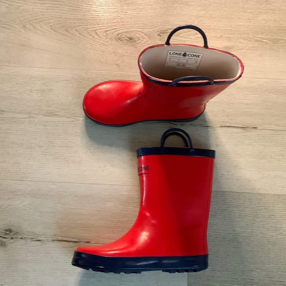 Line‎ Cone Red Rubber Boots Size 4